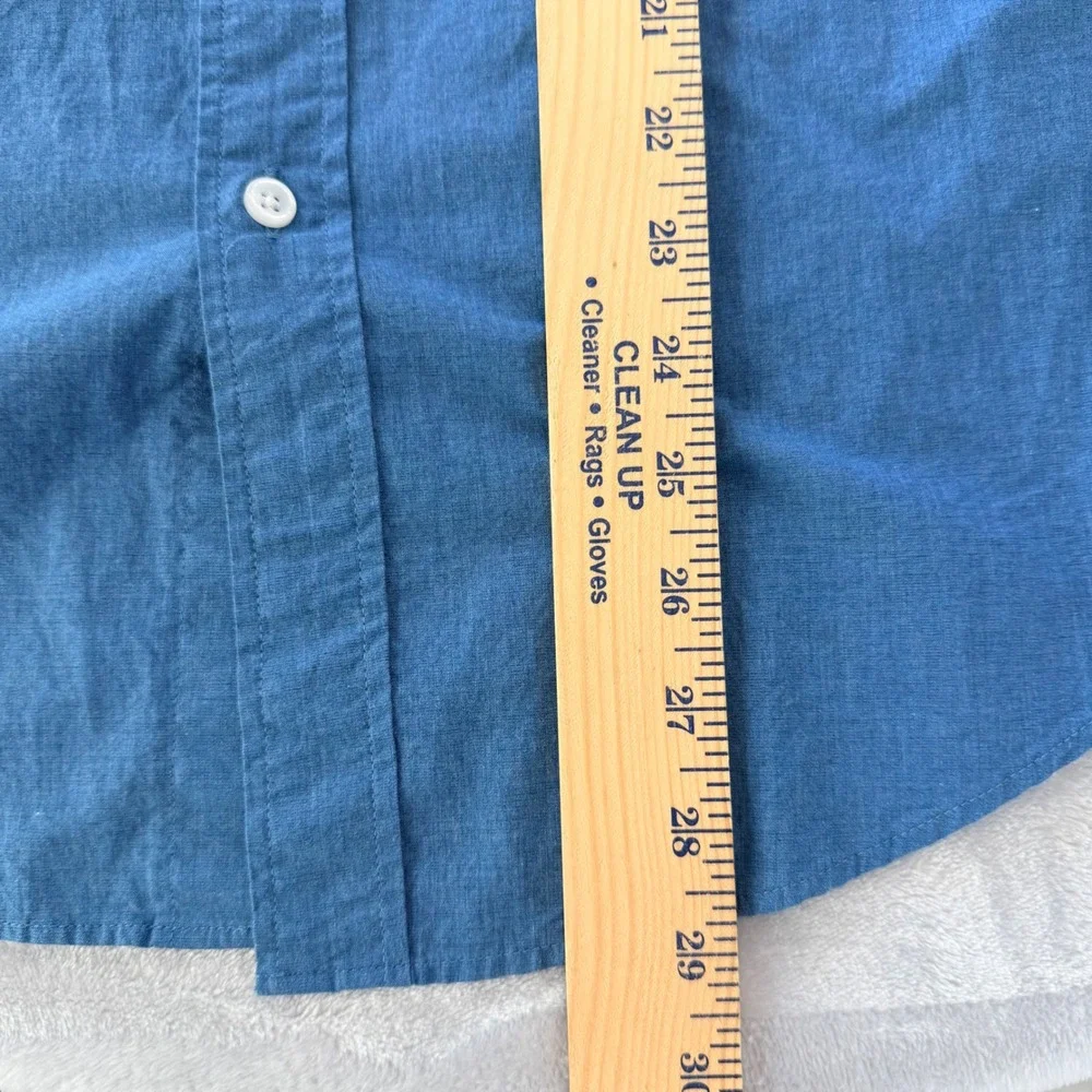 J.Crew Mercantile Flex Slim Mens Small Blue Button Down Shirt J4589 NWT